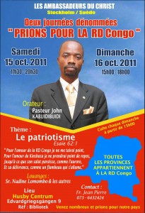 Prions pour la RD Congo, notre pays